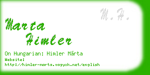 marta himler business card